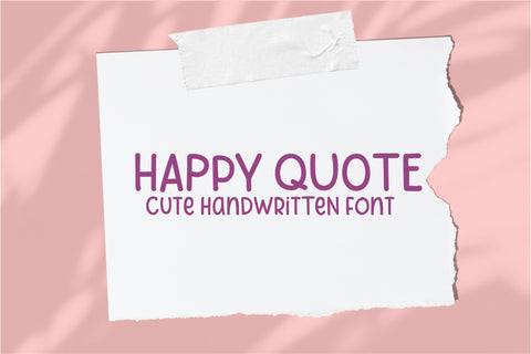 Happy Quote Font Sunday Nomad 