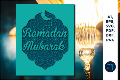 Happy Ramadan Mubarak Card Cover SVG SVG MD JOYNAL ABDIN 