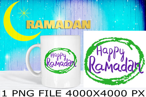Happy Ramadan sublimation PNG design Sublimation Natasha Prando 
