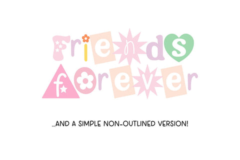 Happy Ransom Floral Boho Cut Out Font Font Blush Font Co. 