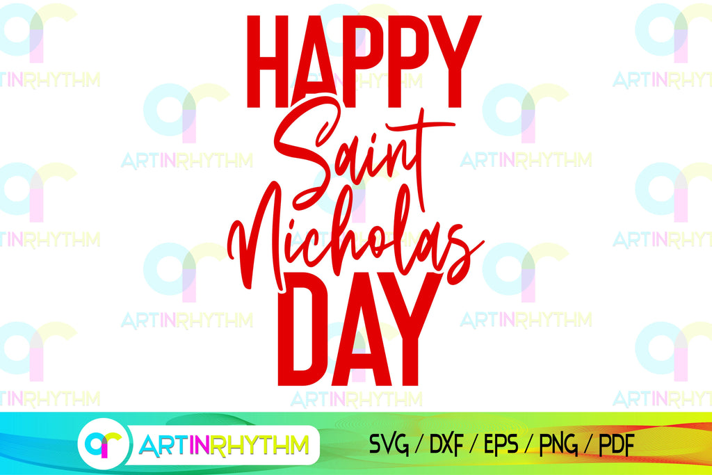 Happy Saint Nicholas svg bundle - So Fontsy