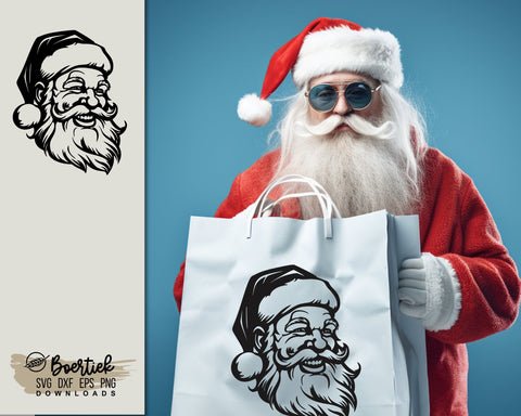 Happy Santa Claus SVG file SVG Boertiek 