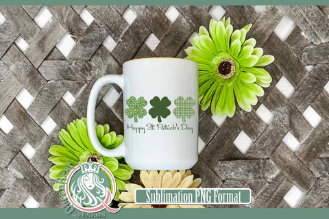 Happy Shamrocks Sublimation SVG QueenBrat Digital Designs 