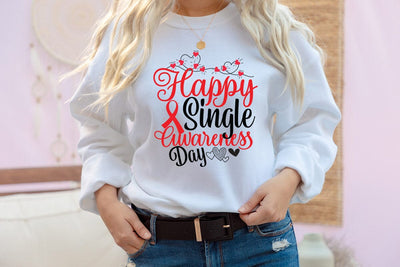 Happy Single Awareness Day SVG Cut File SVG BlackCatsMedia 