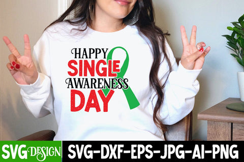 Happy Single Awareness Day SVG Cut File SVG BlackCatsMedia 