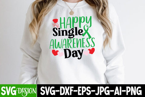 Happy Single Awareness Day SVG Cut File SVG BlackCatsMedia 