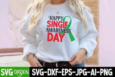 Happy Single Awareness Day SVG Cut File SVG BlackCatsMedia 