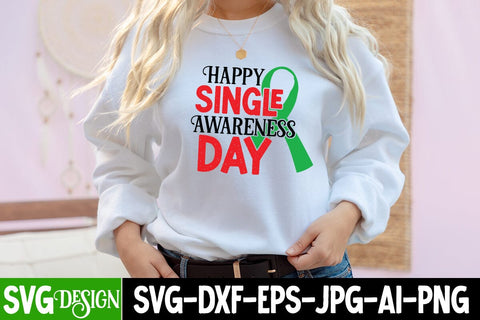 Happy Single Awareness Day SVG Cut File SVG BlackCatsMedia 