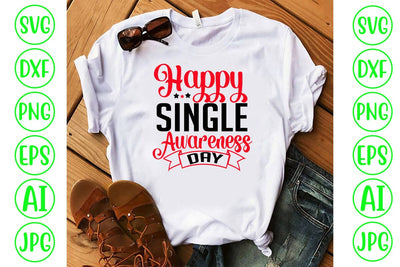 Happy Single Awareness Day SVG Cut File SVG Syaman 