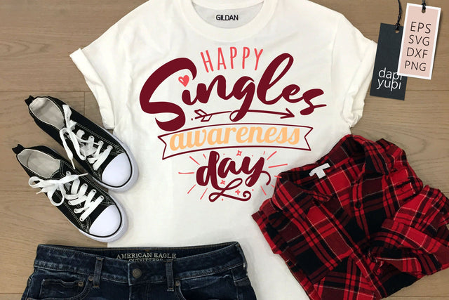 Happy Singles Awareness Day SVG dapiyupi store 