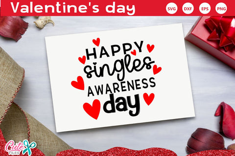 Happy Singles awareness day svg for crafters SVG Cute files 
