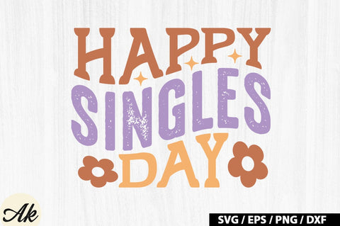 Happy singles day Retro SVG SVG akazaddesign 