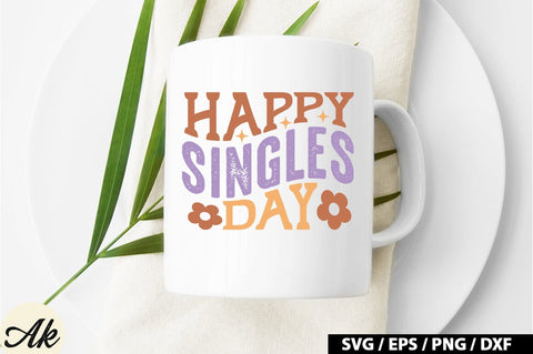 Happy singles day Retro SVG SVG akazaddesign 