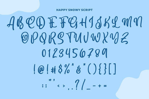 Happy Snowy – Font Trio Font Good Java 