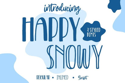 Happy Snowy – Font Trio Font Good Java 