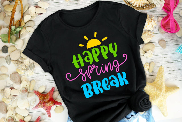 Happy Spring Break SVG SVG dapiyupi store 