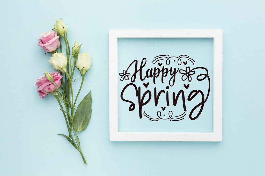 Spring Pics Svg Happy Spring| Spring SVG| Spring Floral SVG - So Fontsy