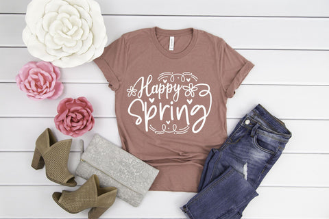 Happy Spring| Spring SVG| Spring Floral SVG SVG CraftLabSVG 