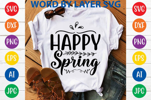 Happy spring SVG Design SVG Rafiqul20606 