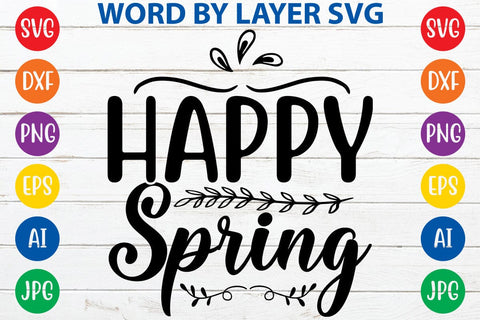 Happy spring SVG Design SVG Rafiqul20606 