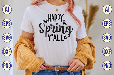 HAPPY SPRING Y'ALL SVG SVG shah alam 