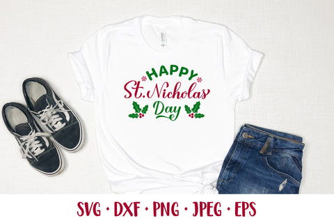 Happy St. Nicholas Day SVG. Saint Nicholas Day SVG LaBelezoka 