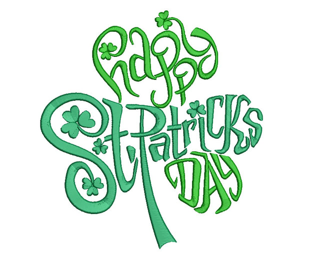 Happy St. Patrick Day Machine Embroidery Design Embroidery/Applique DESIGNS Angie 