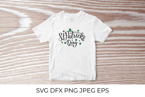 Happy St. Patrick’s Day calligraphy hand lettering SVG LaBelezoka 