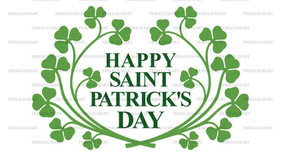 Happy St Patrick's Day design SVG TribaliumArtSF 