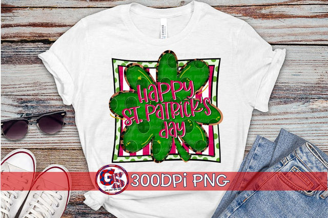 Happy St. Patrick's Day PNG for Sublimation Sublimation Greedy Stitches 