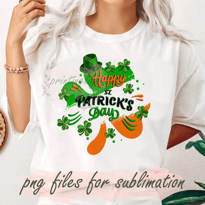 Happy St Patrick's Day Png, St Patrick's Day Png, St Patrick's Shamrock Png, Lucky Clover Png, Good Luck Png, Clover Png Sublimation PrintingLife 