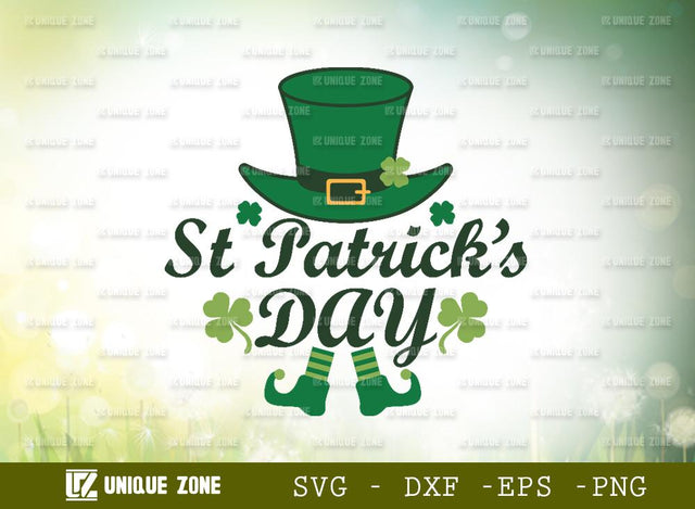 Happy St Patrick’s Day | Shamrock | Lucky Clover | T-shirt Design SVG Unique Zone 