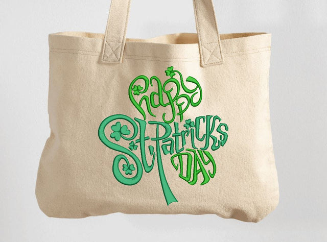 Happy St Patrick's Day Shamrock Machine Embroidery Embroidery/Applique DESIGNS Canada Embroidery 