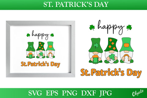 Happy St Patricks Day. St Patricks Gnome SVG SVG Olga Terlyanskaya 