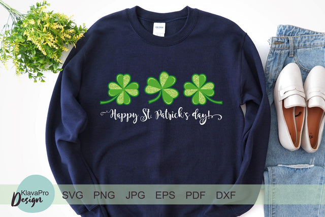 Happy St Patrick`s day SVG and sublimation design SVG Klava P 