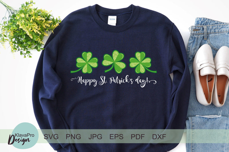 Happy St Patrick`s day SVG and sublimation design SVG Klava P 