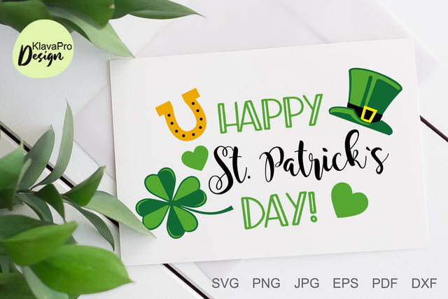 Happy St Patricks day SVG and sublimation design SVG Klava P 