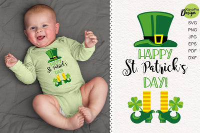 Happy St Patricks day SVG and sublimation design SVG Klava P 