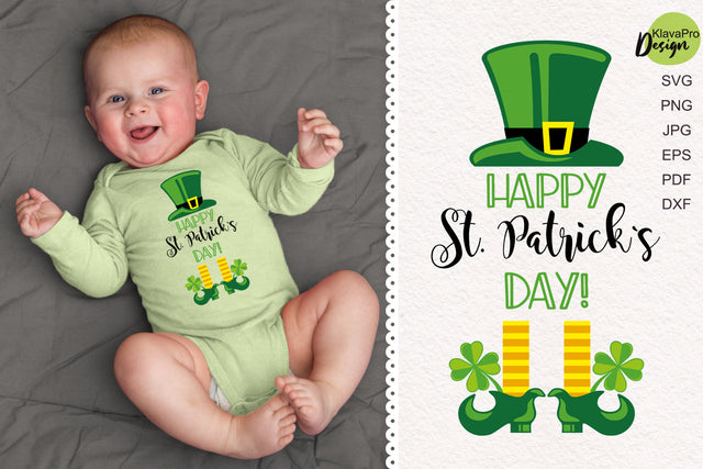 Happy St Patricks day SVG and sublimation design SVG Klava P 