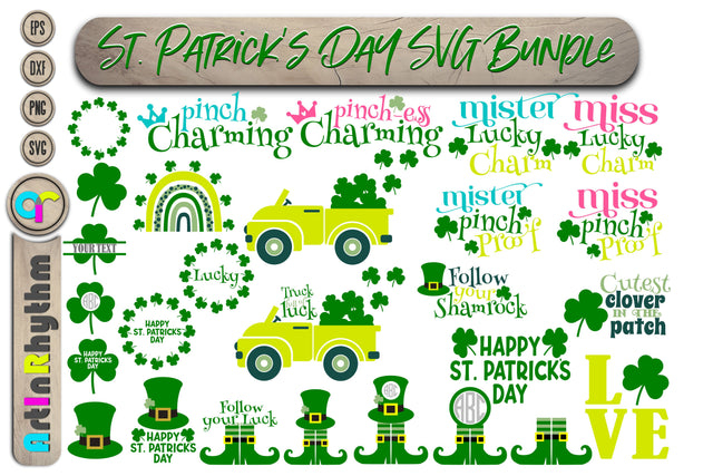 Happy St. Patrick's Day Svg bundle SVG Artinrhythm shop 
