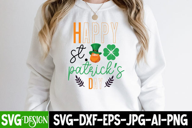 Happy St. patrick's Day- SVG Cut File, Happy St. patrick's Day- SVG Design, St.Patrick's Sublimation PNG, St.Patrick's Flag SVG Cut File, St.Patrick's Clipart PNG SVG BlackCatsMedia 