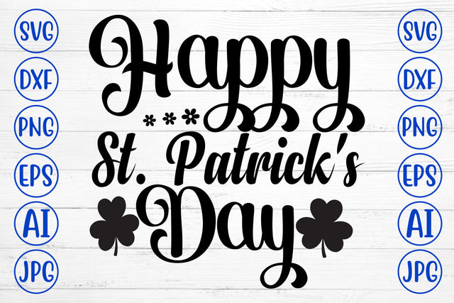 Happy St. Patrick's Day SVG Cut File SVG Syaman 