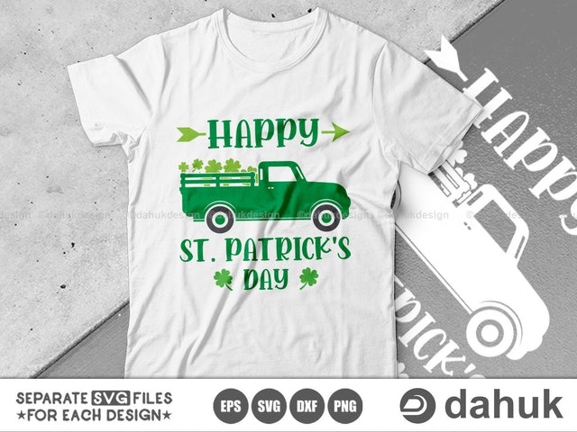 Happy St. Patrick’s Day SVG, Saint patrick's Day svg, Unicorn svg, Shamrock svg, SVG, EPS, DXF, PNG SVG dahukdesign 