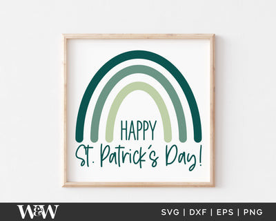 Happy St. Patrick's Day SVG | St. Paddy's Design SVG Wood And Walt 