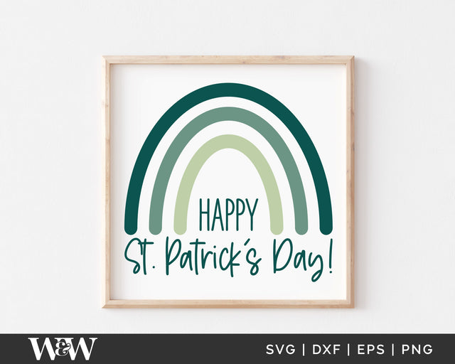 Happy St. Patrick's Day SVG | St. Paddy's Design SVG Wood And Walt 