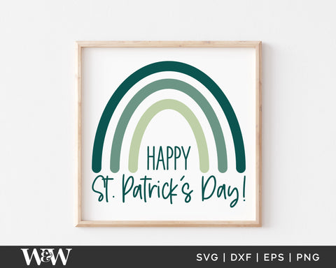 Happy St. Patrick's Day SVG | St. Paddy's Design SVG Wood And Walt 