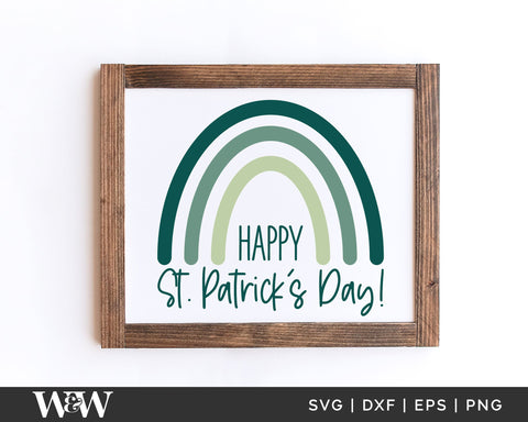 Happy St. Patrick's Day SVG | St. Paddy's Design SVG Wood And Walt 