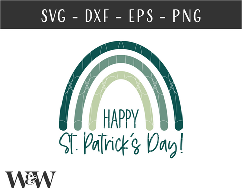 Happy St. Patrick's Day SVG | St. Paddy's Design SVG Wood And Walt 