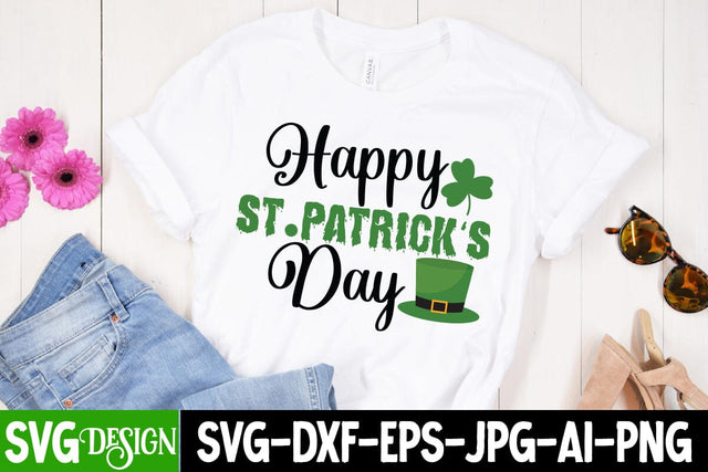 Happy St.patrick s Day SVG Design, Happy St.patrick s Day SVG Cut File SVG BlackCatsMedia 