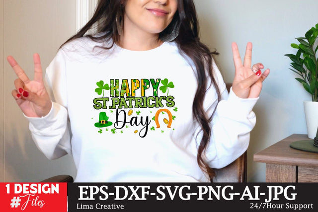 Happy St.PAtrick's Day Sublimation PNG SVG Insomnia Std 